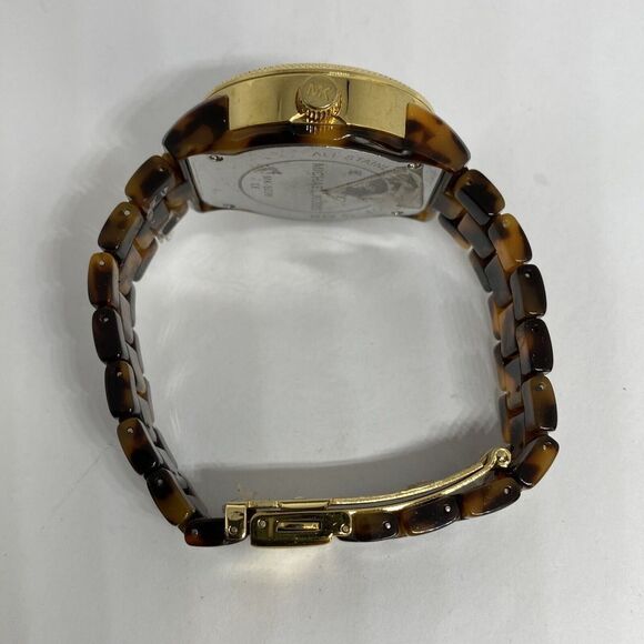 Michael Kors Jet Set MK5038 Women's Brown Acrylic Analog Dial Quartz Watch ZW143 - Picture 11 of 12